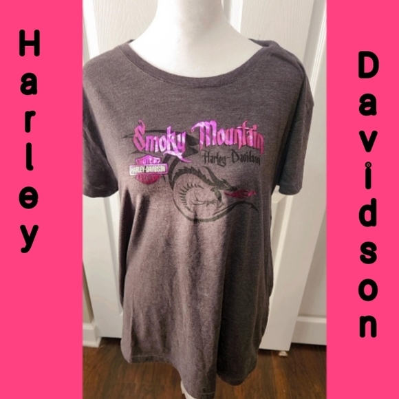 HARLEY DAVIDSON Womens TSHIRT. SMOKY MOUNTAIN - Picture 1 of 6